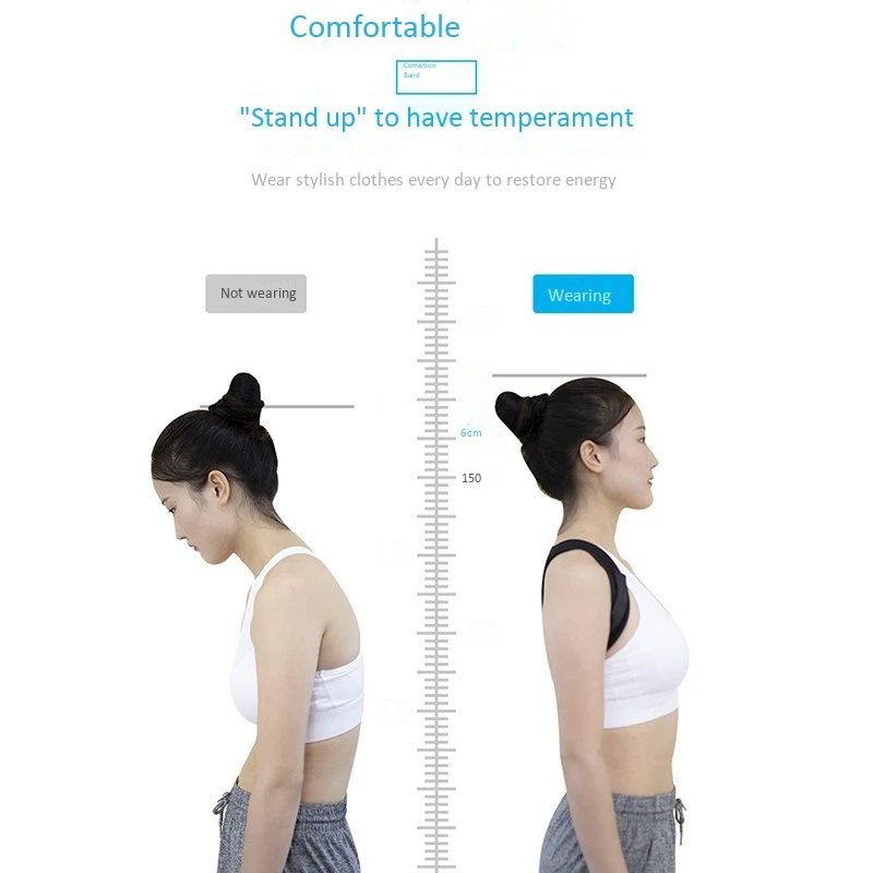 

Back Brace Posture Corrector Adjustable Back Seated Orthosis Shoulder Support Correct Support