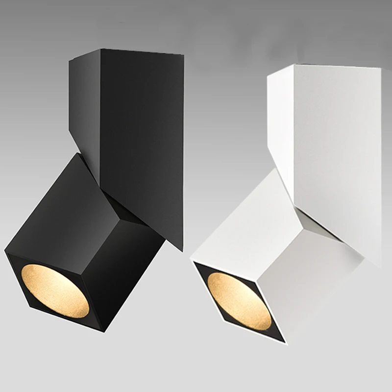 Goede 2020 Nieuwe Ontwerp Art Cube Led Plafond Lamp 7W 12W 15W Cree Led Downlight Licht Opbouw CRI95 Verstelbare Bestraling Hoek