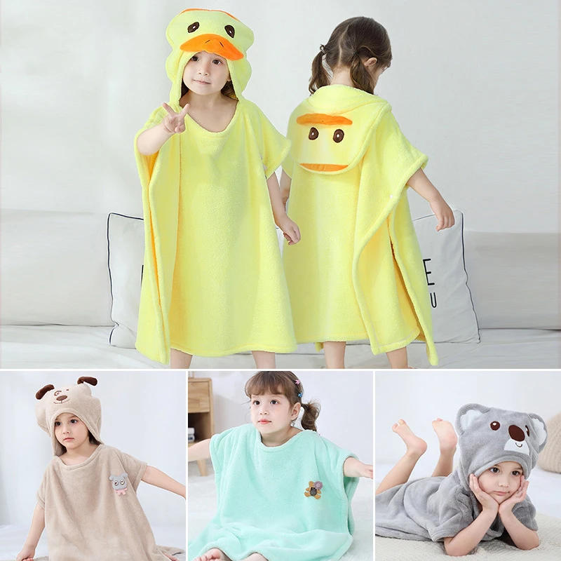 

Baby Bath and Shower Towels Cartoon Child Kids Beach Hooded Towel Baby Poncho Towel with Hood Baby Washcloth Baby Items