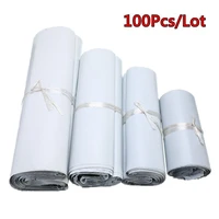100pcslot small sizes plastic envelope bags self seal adhesive white plastic poly mailing shipping bags courier storage bags