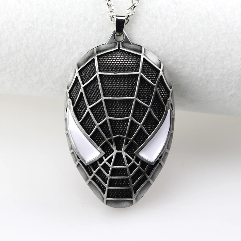 N481-sliver DC Shazam, ожерелье с подвеской в виде Супергероя человека-паука, модные украшения в стиле панк для мальчиков, вечерние украшения для детей - Окраска металла: N481-sliver