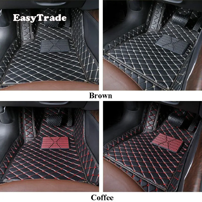 Кожаные автомобильные коврики из микрофибры для ног мастер сидений вождения 1 шт.