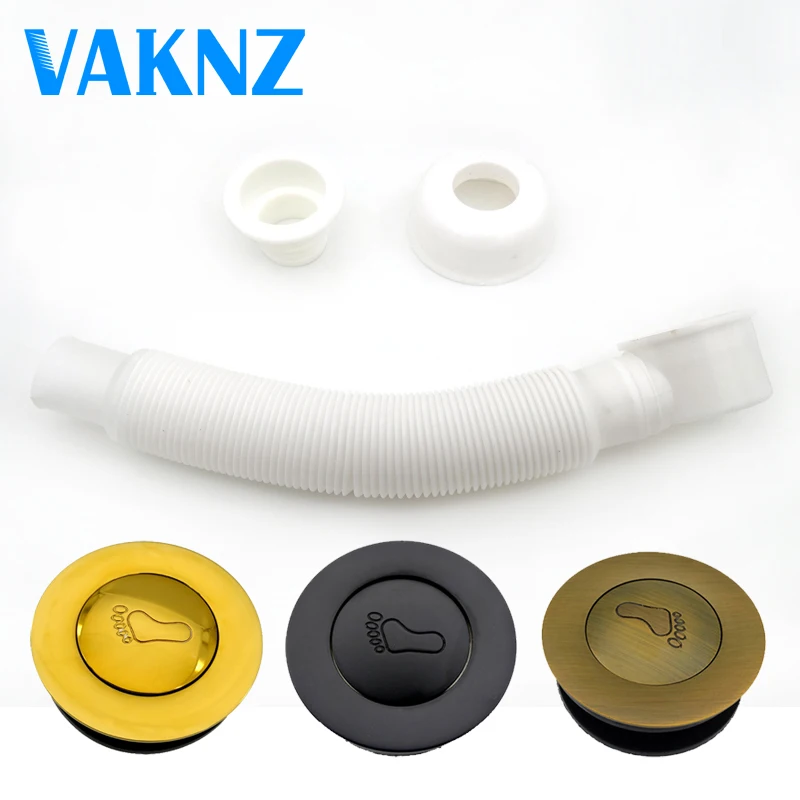 VAKNZ античная бронза латунь Ванная комната Ванна всплывающие стоки для ванной душ