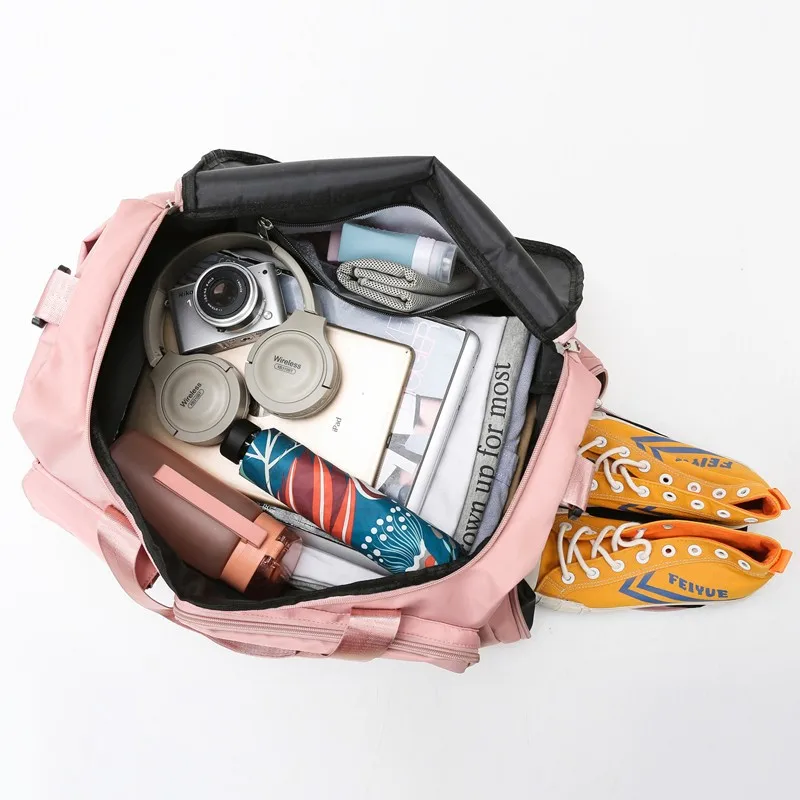 

Fashion Women Travel Bag Sports Bag For Fitness Gym Yoga Multifunctional Handbags Waterproof Shoulder Bag Sac De Voyage 2021