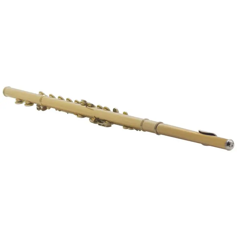Western Concert Flute 16 Holes C Key Cupronickel Musical Instrument with Cleaning Cloth Stick Gloves Screwdriver Gold | Спорт и