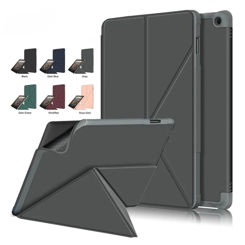 

Case for All-New Kindle Fire HD 10 2021 Slim Lightweight fold Shell Multi-Angle Stand Cover for All-New Fire HD 10 Plus+Film