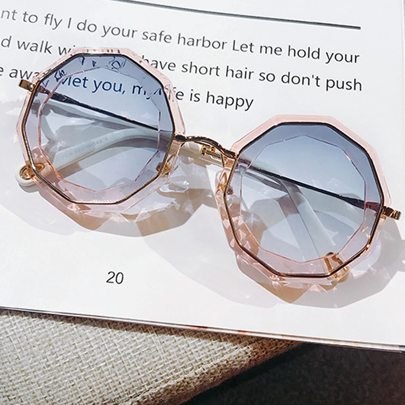 Очки солнцезащитные женские многоугольные круглые брендовые Элегантные