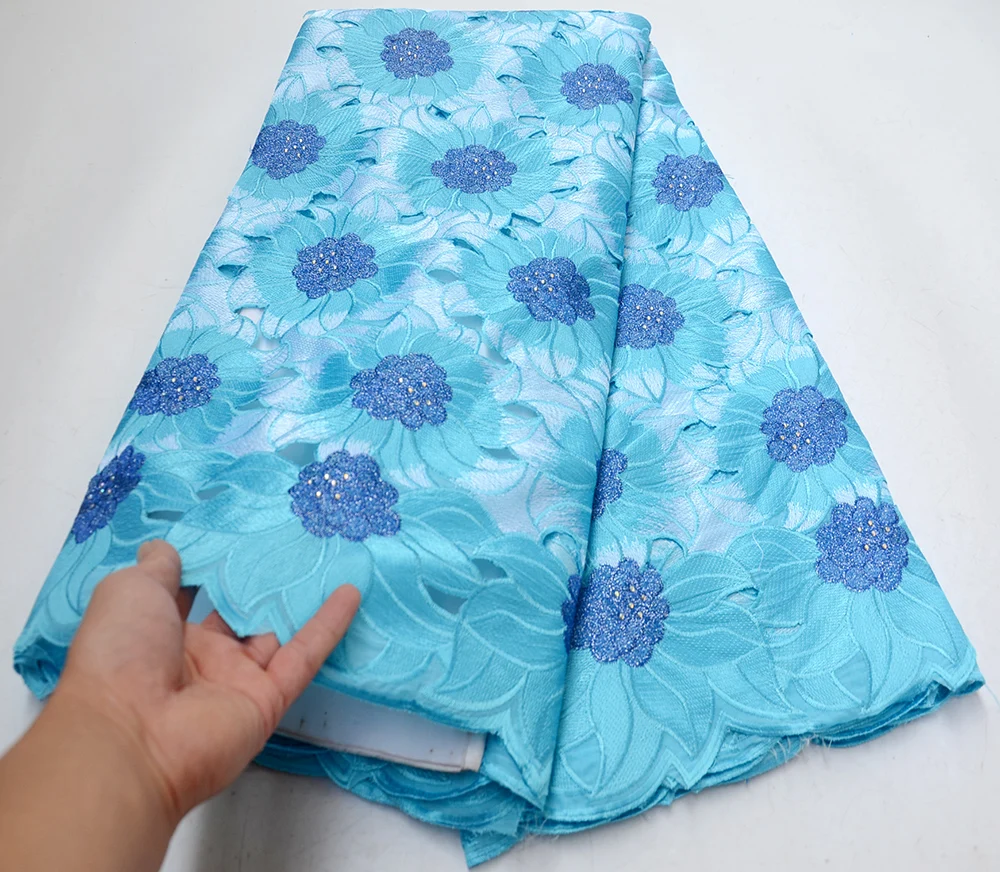 Последний Африканский стиль сухое кружево швейцарская вуаль камни швейцарское хлопчатобумажное кружево Высококачественная швейцарская кружевная ткань для свадебного платья