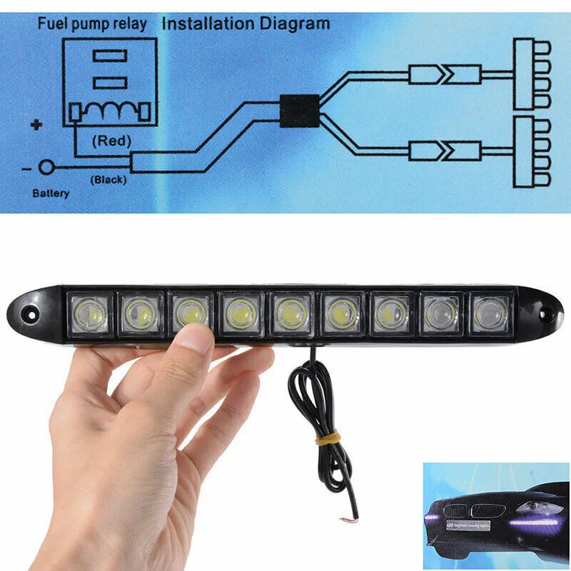 

Brake Light Day Running Lights Chassis Lamp DC 12V DRL Decoration Light