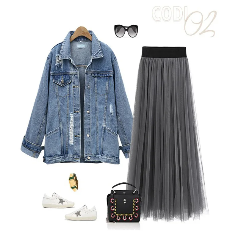 

summer fashion women's skirt plaid denim zaraing female 2021 y2k mini high waist gothic fairy yarn a-line skirt