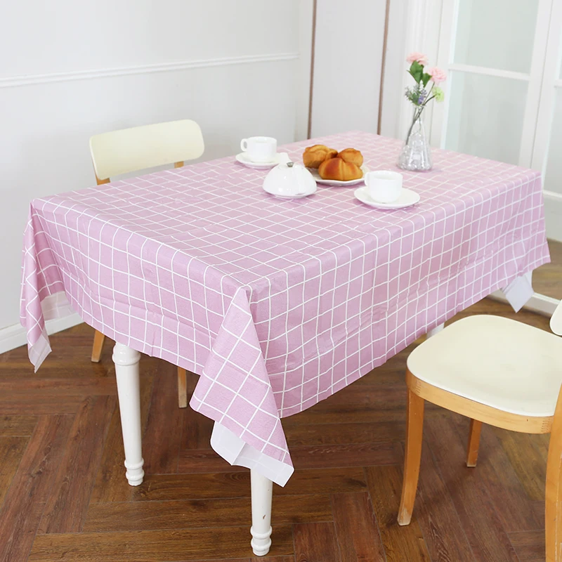 Скатерть пластиковая с принтом настенная Водонепроницаемая скатерть розового