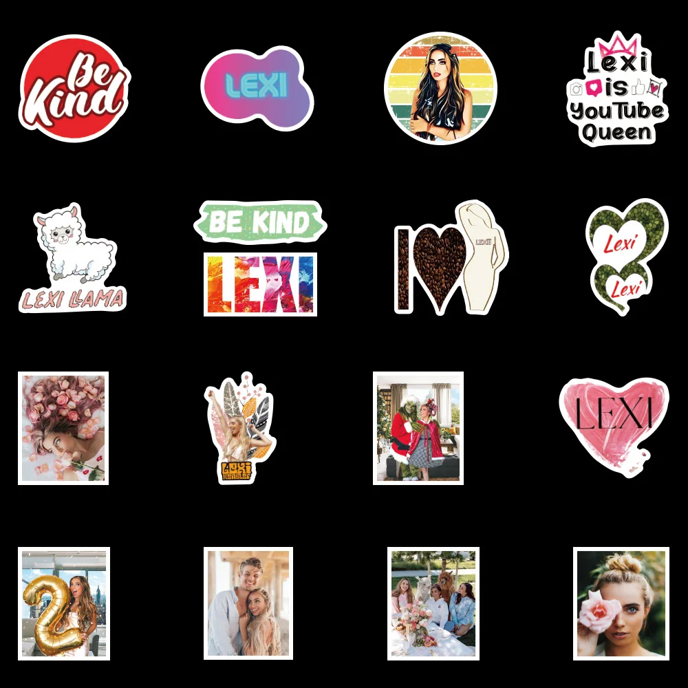 

50pcs Influencer Lexi Sticker For Phone Case Kids Toy Laptop Luggage Skateboard Suitcase Decals Fridge Sexy Girl Stickers