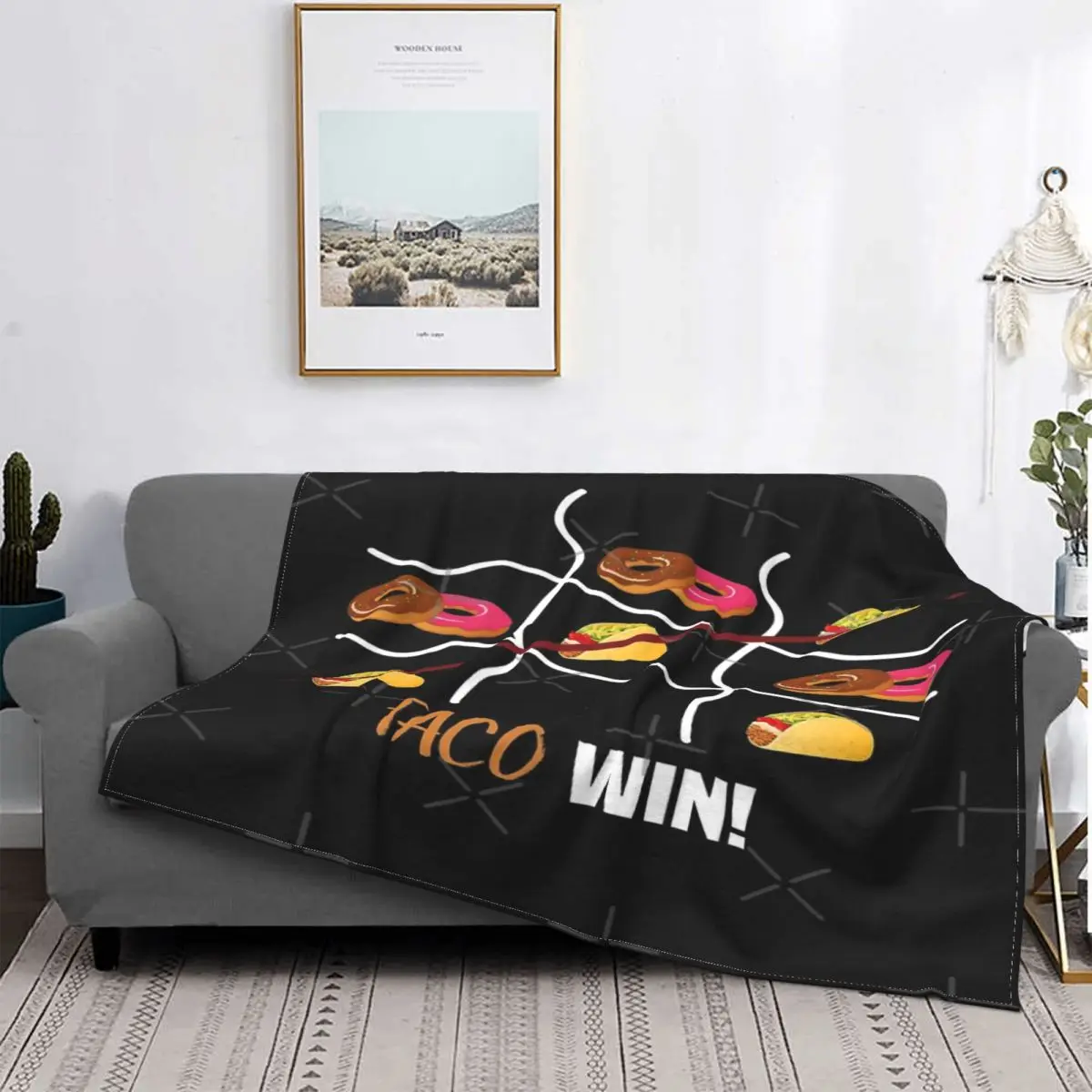 

Taco Win Taco Vs Donut, manta de gift, colcha de cama a cuadros, manta de playa, manta de lana para la cama
