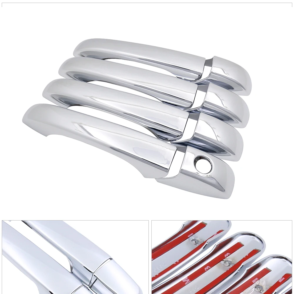 Хромированная накладка на дверную ручку автомобиля для Dodge Durango MK3 2011 ~ 2019 2012 2013 2014