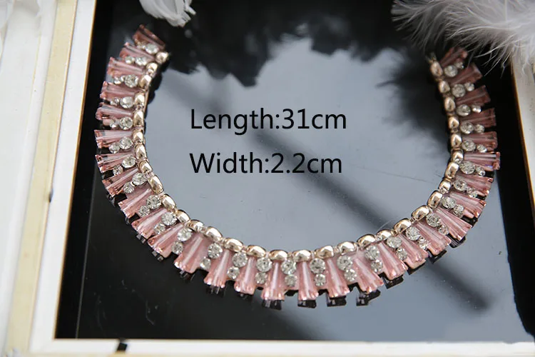 Модные кристальные бусины Meetee стразы воротник кружева сделай сам бисер для