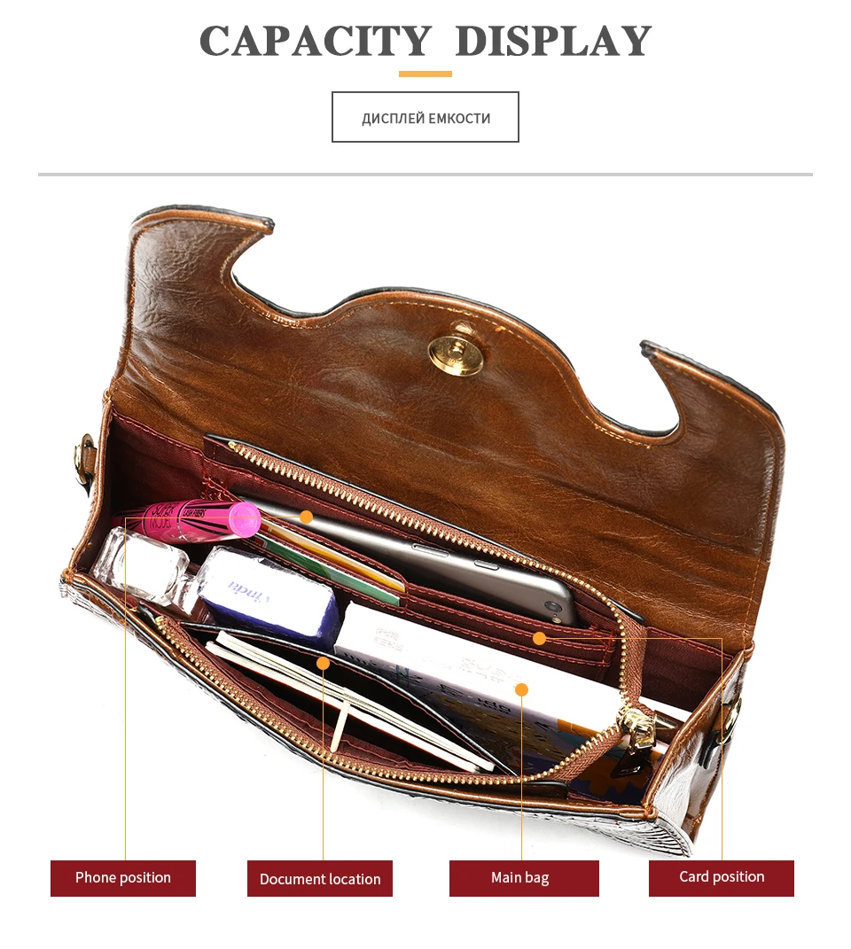 Повседневные клатчи WESTAL для женщин женский кошелек из натуральной кожи клатч