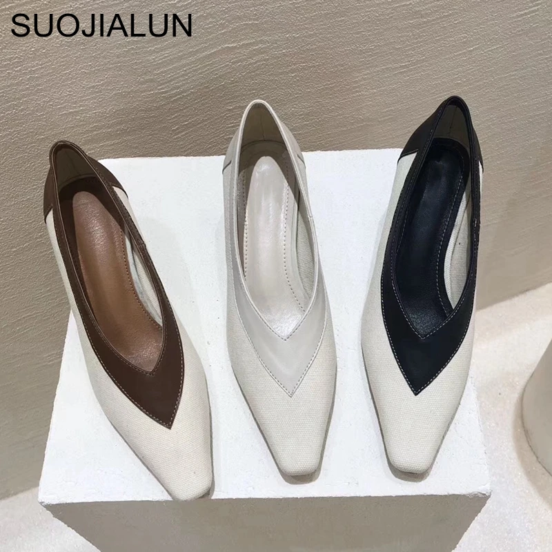 SUOJIALUN/Новинка; Брендовая женская обувь на высоком каблуке; коллекция года; туфли-лодочки без шнуровки на квадратном каблуке; офисные туфли-лодочки; женские модельные туфли
