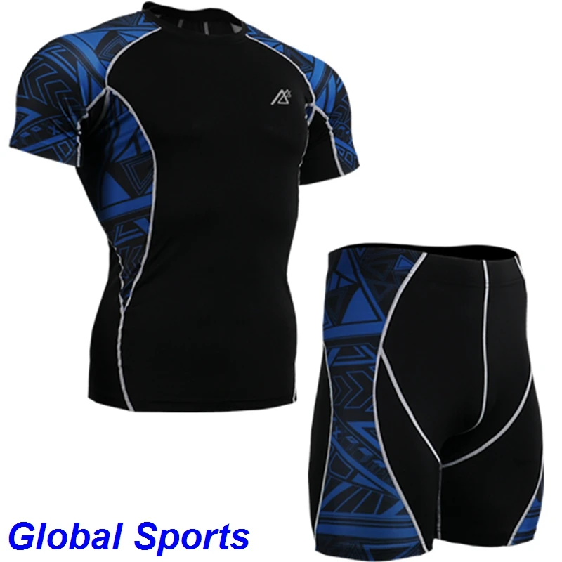 Велосипедный комплект мужские компрессионные облегающие колготки шорты