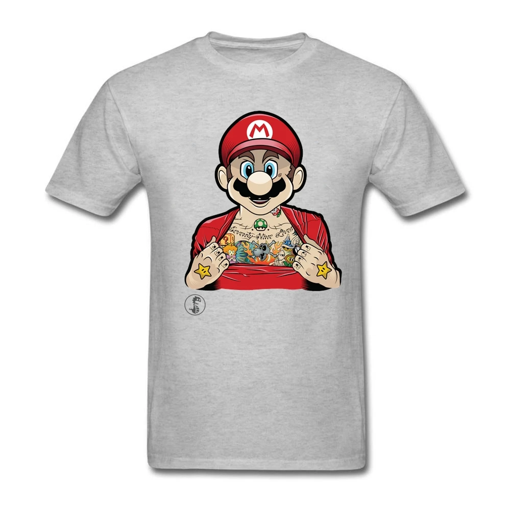 Super Mario Bros поставленные зоводами непосредственно Подростковая круглый вырез