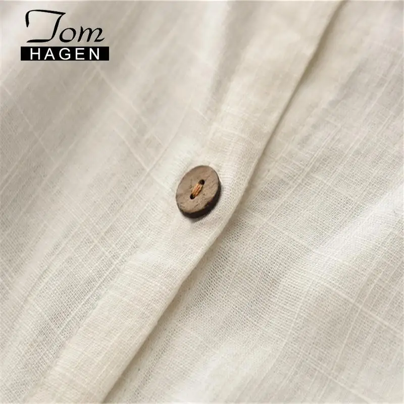 Женское льняное платье трапеция из хлопка в стиле бохо|Женские платья| |