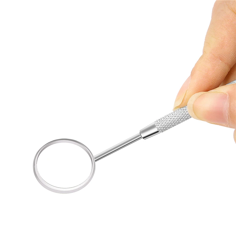 Профессиональное зеркало из нержавеющей стали для проверки наращивания ресниц