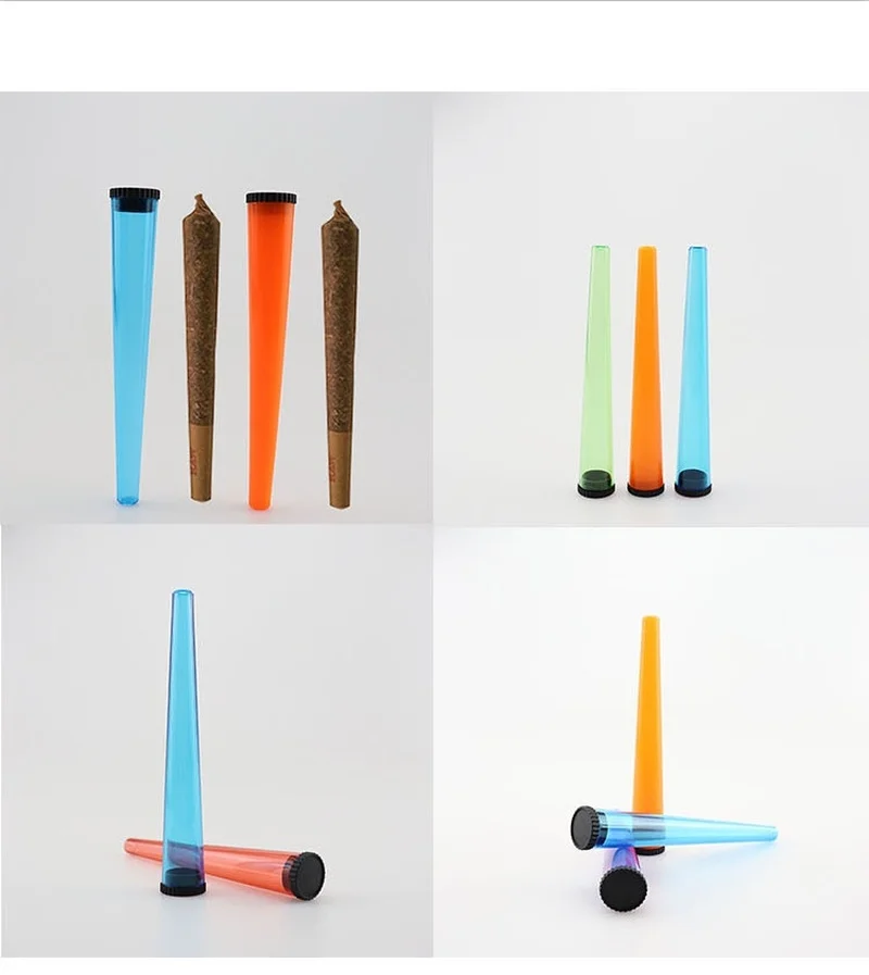 

100pcs/lot Doob Tube Vial Waterproof Airtight Smell Proof Odor Sealing Container Cigarette Storage Cones Weed Box Accessories