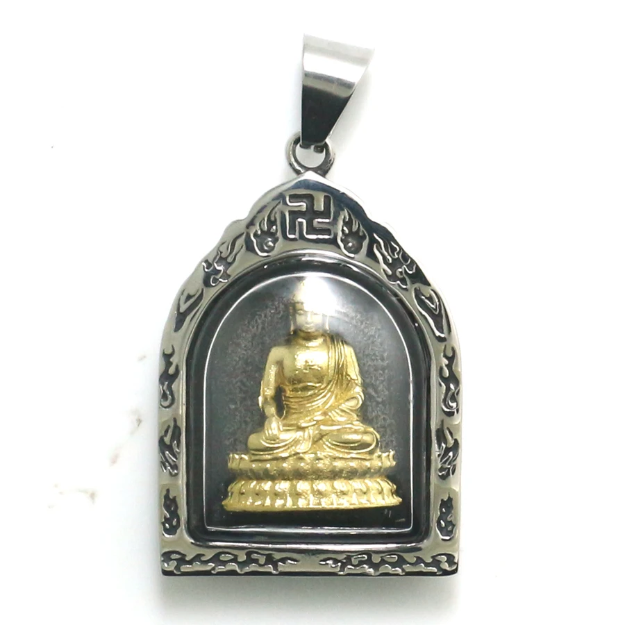 

Унисекс 316L нержавеющая сталь A Buddism Godness Guanyin Защитная подвеска