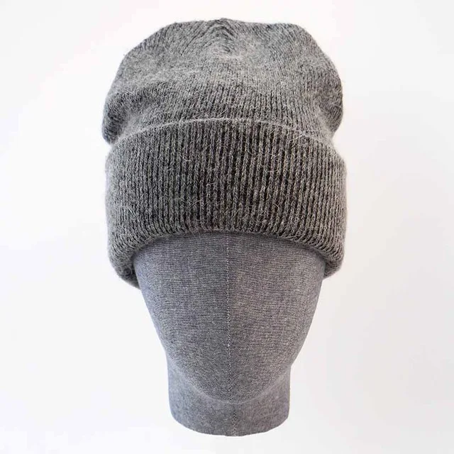 

Winter Famous Warm Wool Genuine Cap for Men Casual Skullies Knitted Hats Black Rabbit Lana Knitted Hats Men's wool thick Hat