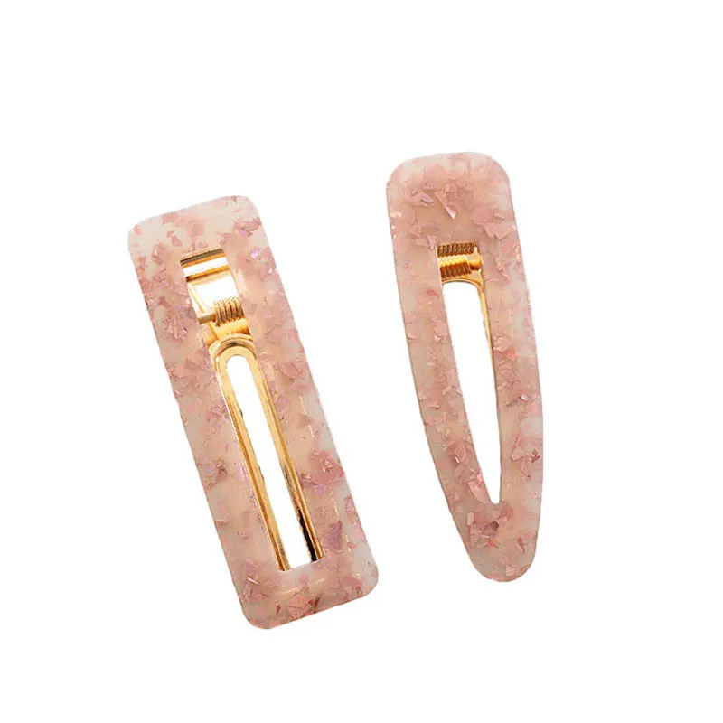 

Q Tin Foil VintageGirls Supplies Hairpins Sequins Acrylic Waterdrop Rectangle Headbands Accessories Vintage Hair Clip Hollow
