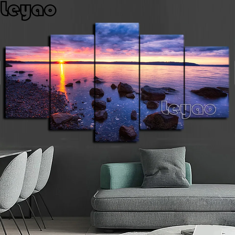 

Набор для алмазной мозаики Sunrise At Seal Rock, набор из 5 шт.
