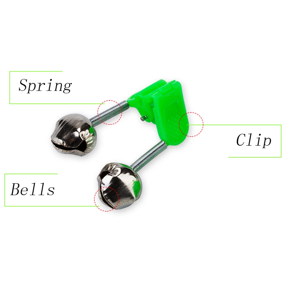 10 шт./лот сигнализатор поклевки для рыболовной удочки Колокольчик зажим удилища