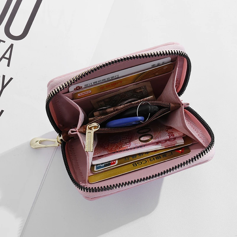 

Multifuncation Wallet Women Small Zipper Women Purse Short Cartoon Bear Printting Coin Purse Mini Ladies Wallet Girl Card Purse