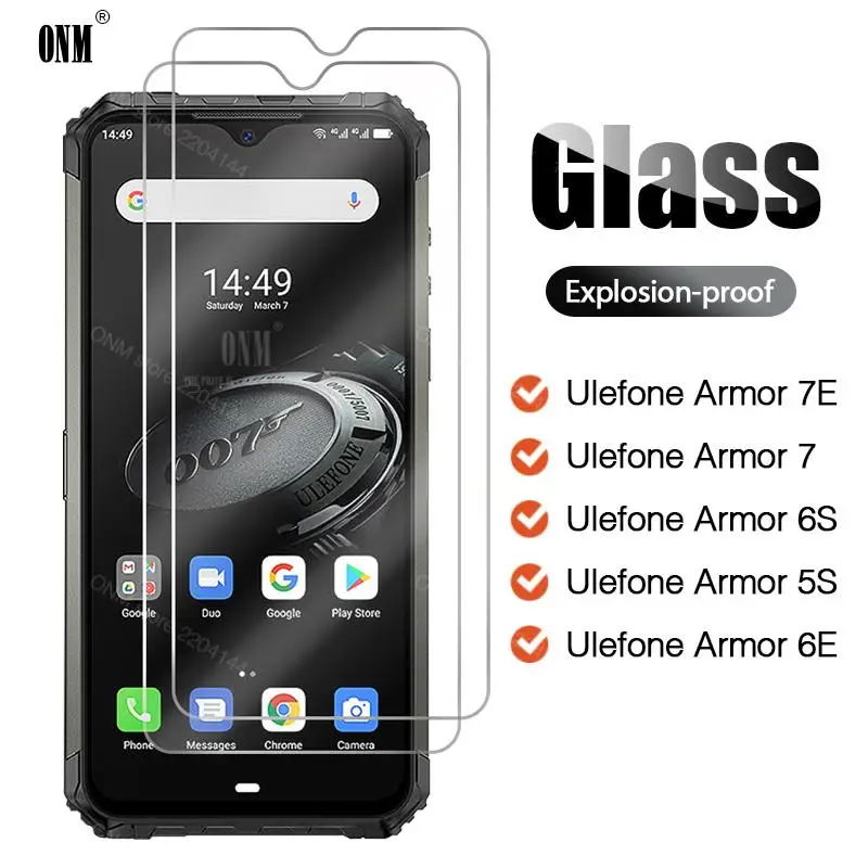 2 шт. закаленное стекло для Ulefone Armor 7E 7 6S 6E 5S X5 Защитная пленка экрана X5|Защитные