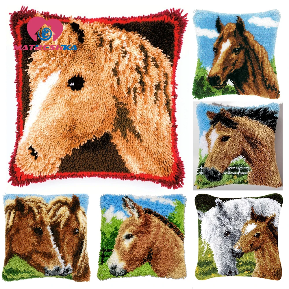 Ковер вышитые подушки крюк карабин Подушка сделай сам перекресная строчка