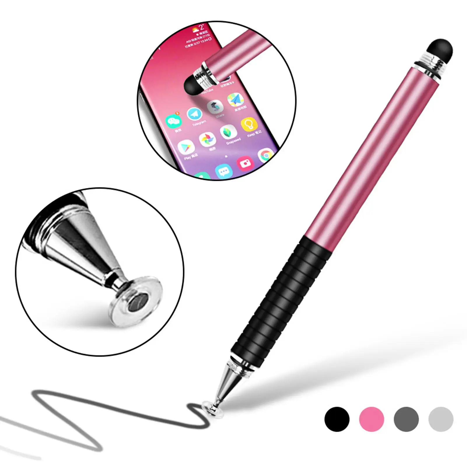 

2 in 1 Conductive Drawing Phone Tablet Capacitive Screen Dual Touch Stylus Pen
