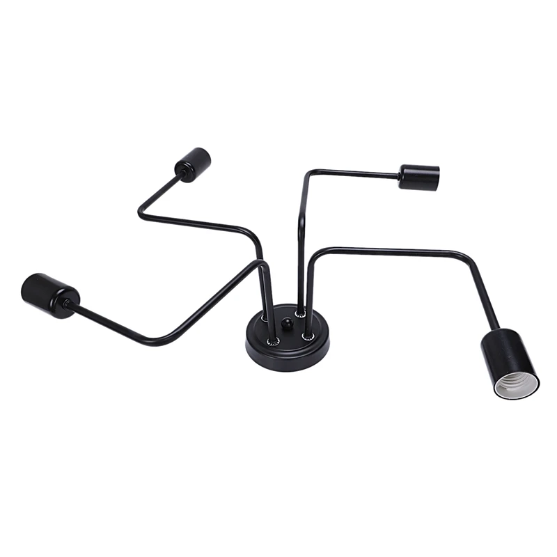 Современные светодиодные E27 потолочные люстры для гостиной четыре ветви