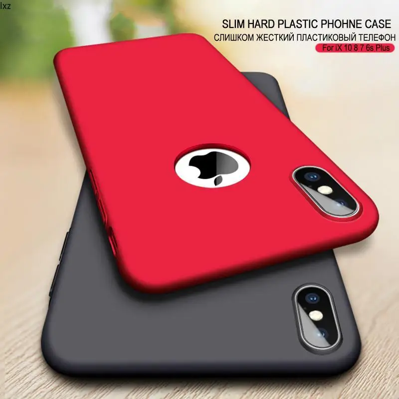 

Жесткий матовый чехол из поликарбоната для телефона iPhone 12, 11 Pro, XS MAX, XR, Роскошные тонкие Чехлы для iPhone 6, 6s, 7, 8 Plus, X, задняя крышка с логотипом, а...