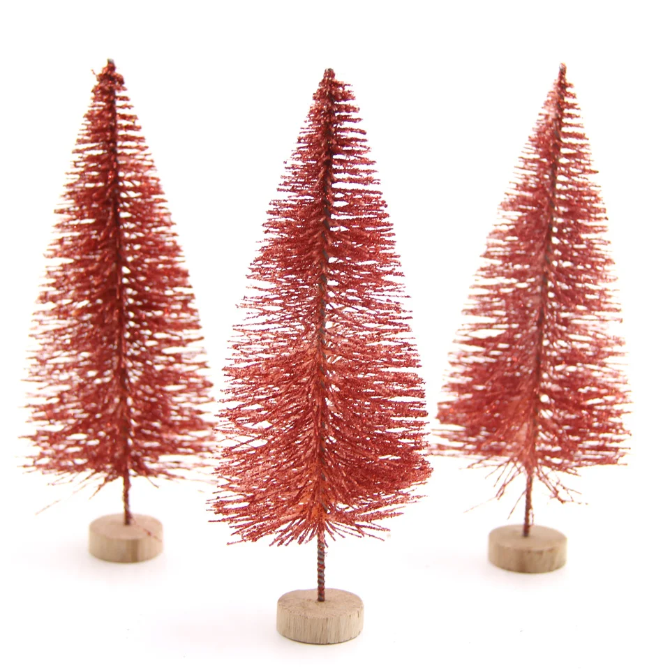 

Настольные елочки DIY House 3 шт., 13 см, золотые, серебряные, красные