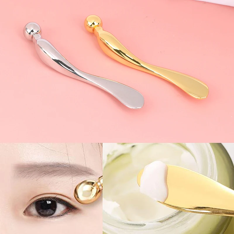 

Металлическая палочка-ложка для массажа кожи вокруг глаз