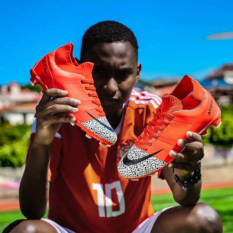 Новые мужские и детские футбольные кроссовки для мальчиков уличные бутсы с