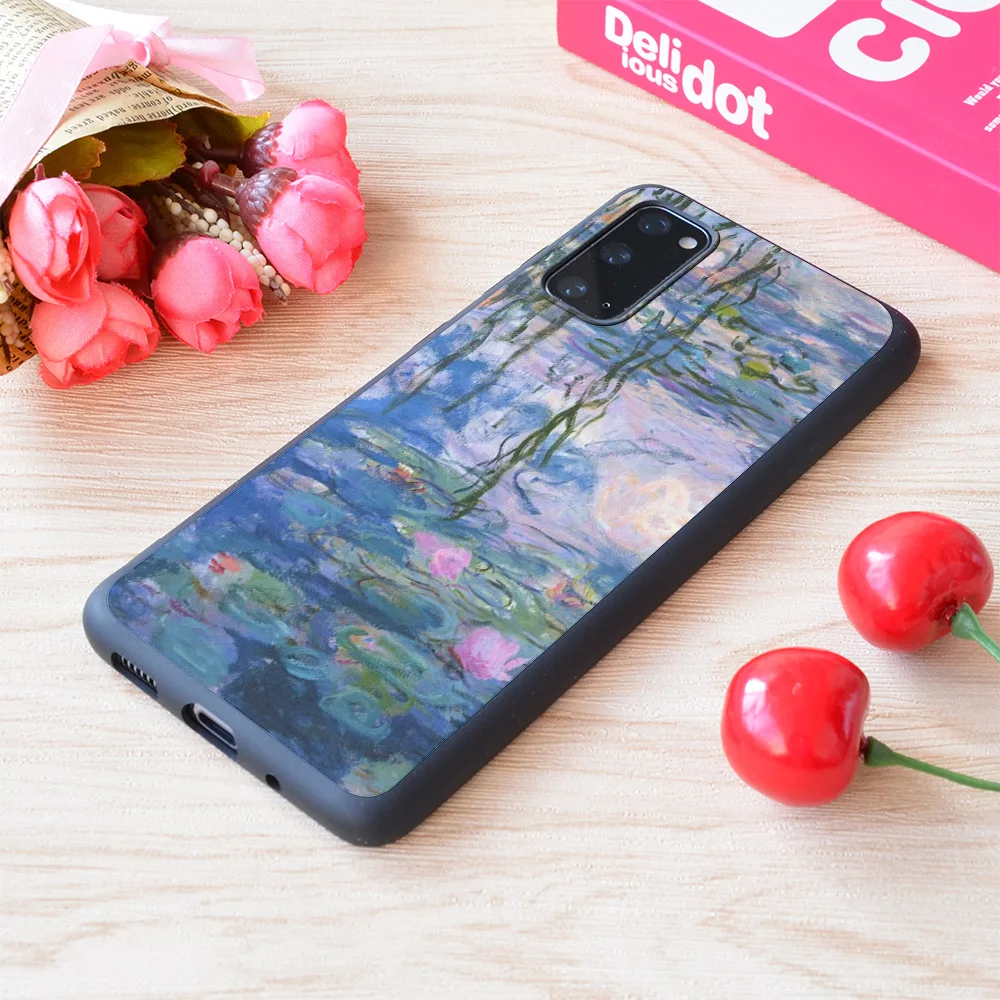 

For Samsung Galaxy Claude Monet Water Lilies Print Soft Matt Phone Case