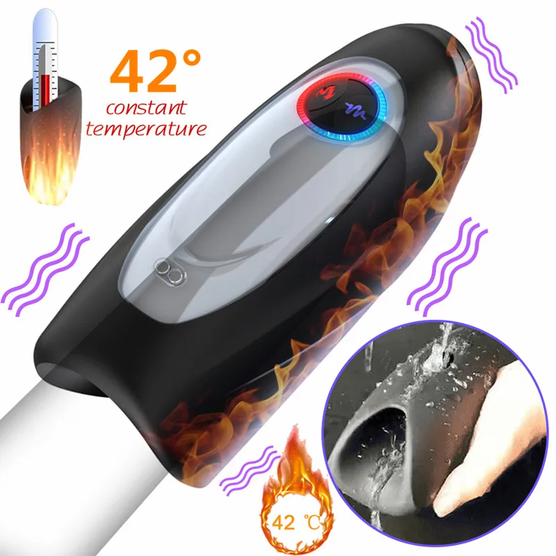 Нагревательный Водонепроницаемый Мужской мастурбатор пульс вибратор 3 вида