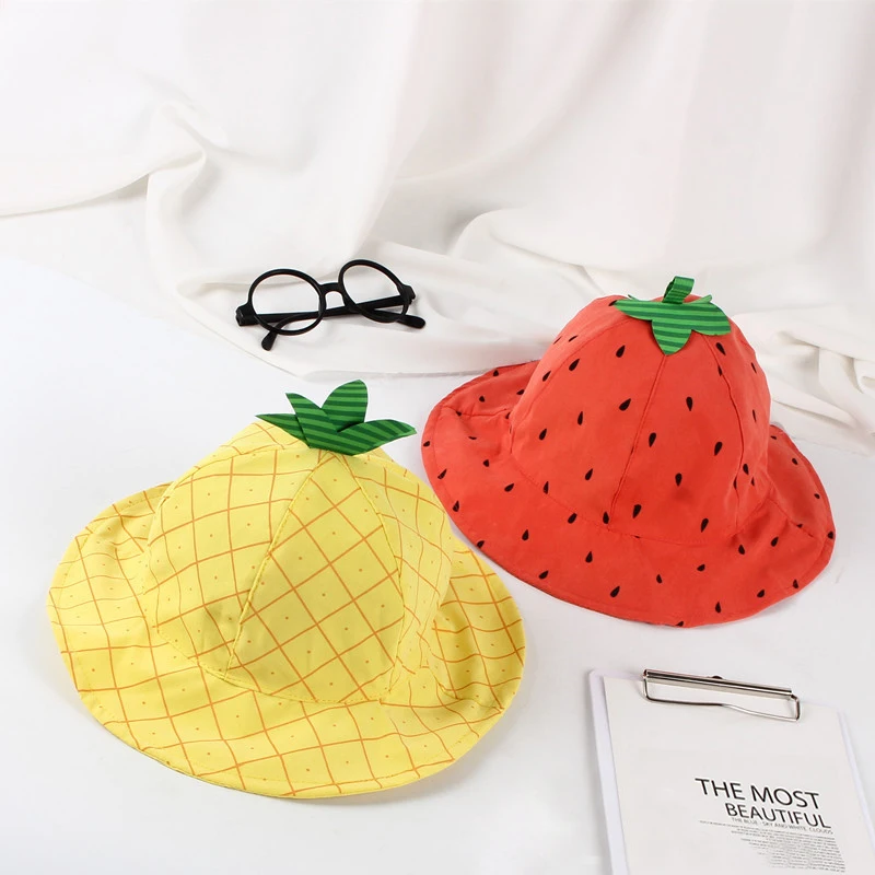 Summer New Baby Hat Fruit Bowl Girl Boy Hats Children Cap Bucket Lovely Brim Sun Kids | Детская одежда и обувь