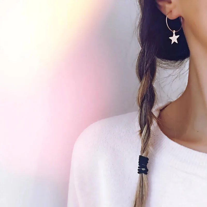 

Fashion Five-pointed Star Hoop Earrings Party Jewelry Exquisite Gift