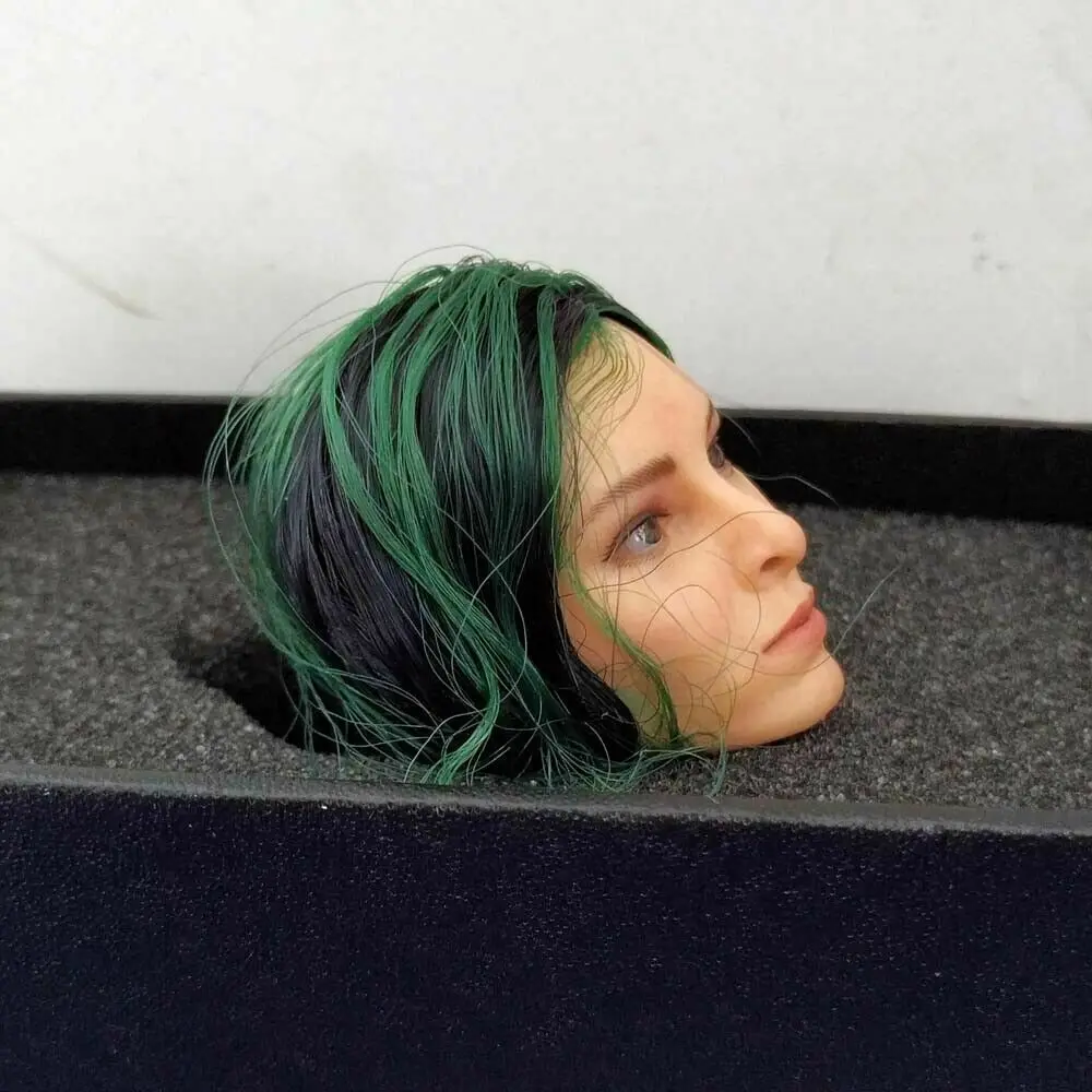 Масштаб 1/6 женская голова солдата резьба Поларис Эмма Дамон Лепка с