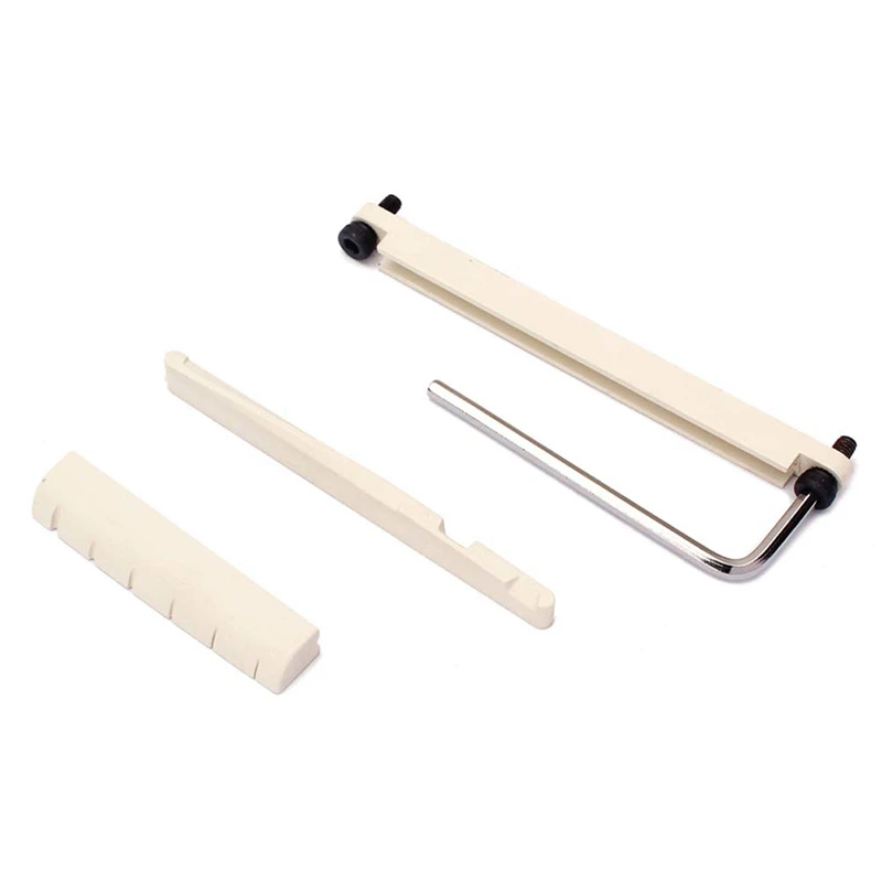 Гитара мост седло и Гайка Замена костная Седло с ферменной штангой гаечный ключ