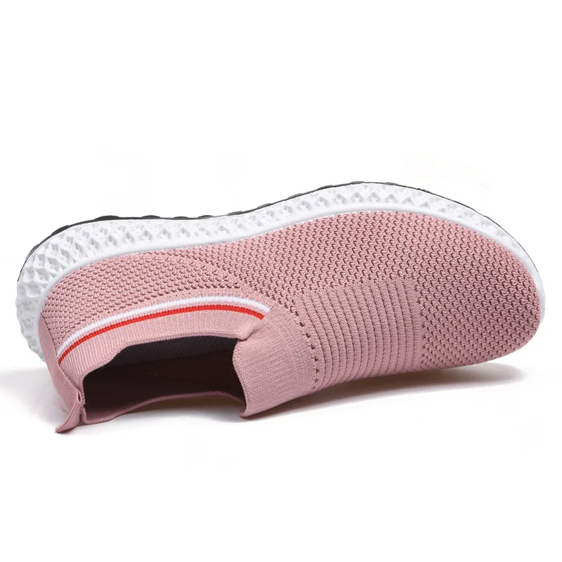 

Women Vulcanized Shoes High Quality Women Sneakers Slip On Flats Shoes Women Loafers Plus Size 42 Walking Flat