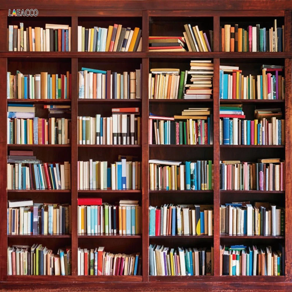 Laeacco фотографические фоны книжная полка кабинет украшения фотосессия обои для фотографии фоны для фотостудии