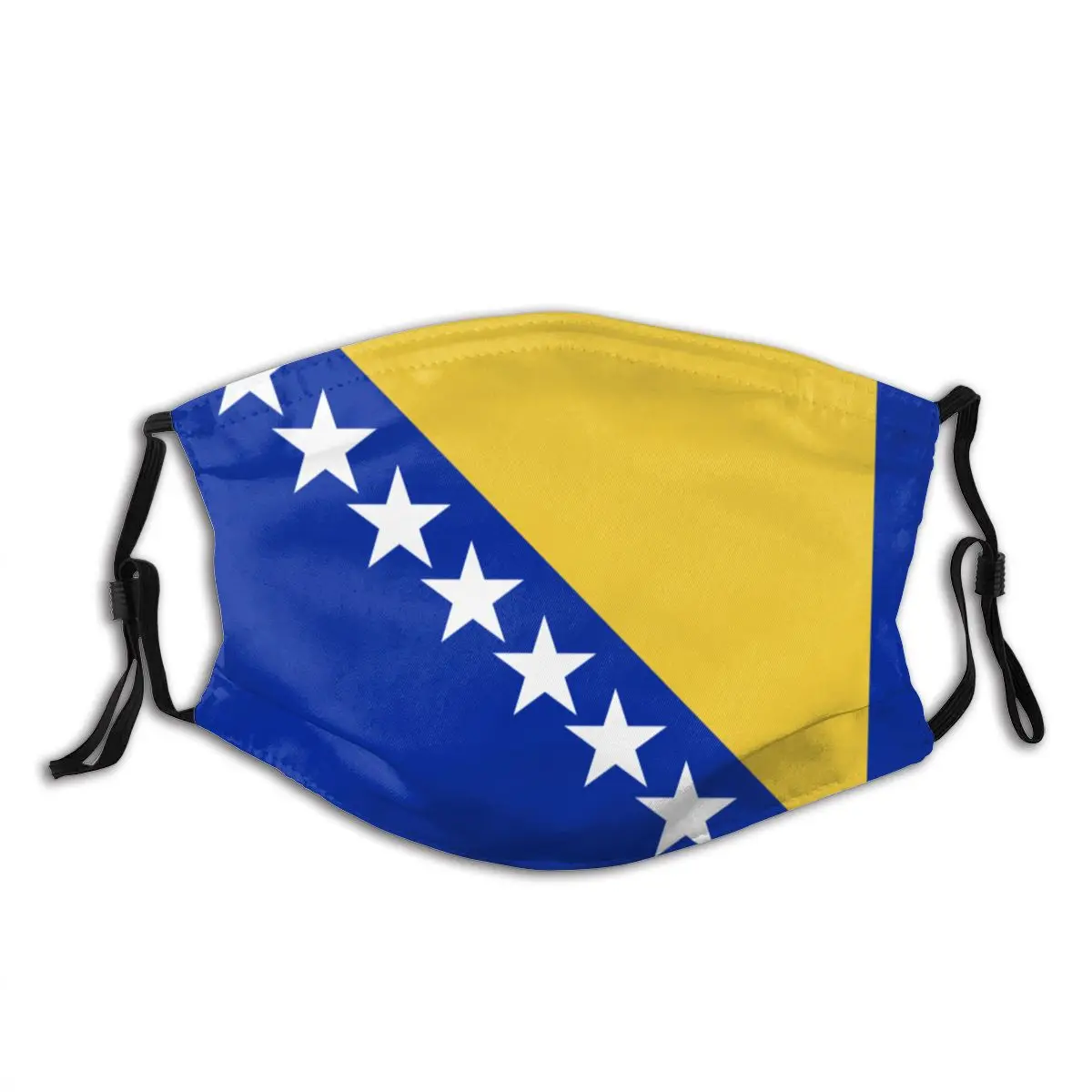 

Bosnia And Herzegovina Flag Face Msak With Filter