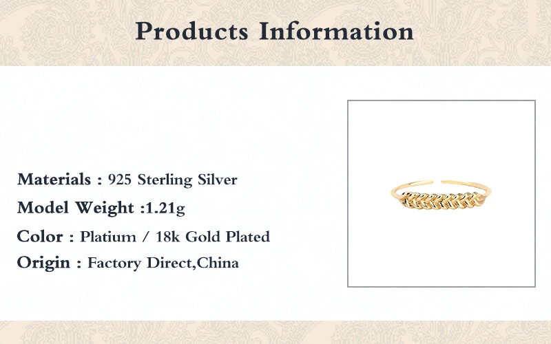 

VINY Wind Weave Finger Ring 925 Sterling Silver Bague Femme Gold/Silver Rings For Women 2021 Trend Wind Weave Aneis Bague Bijoux